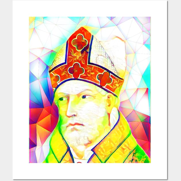 St. Augustine Colourful Portrait | St. Augustine Artwork 12 Wall Art by JustLit